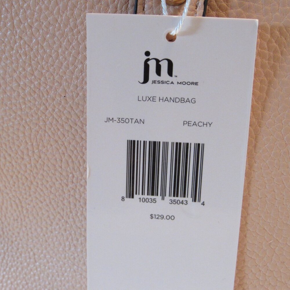 Jessica Moore JM Peachy Luxe Large Handbag/Tote/Purse NWT - Picture 4 of 8